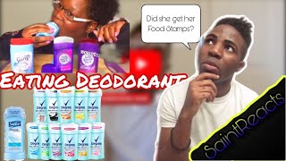 Lady Eating Deodorant | Reaction |