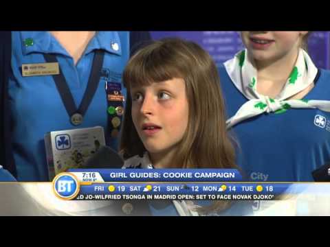 The Girl Guides of Canada kick off their cookie campaign