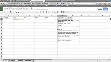 Google Form for Incomplete Homework Notices Tutorial