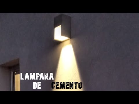 CEMENT handmade LAMP. LIGHTING with cement. How to make a CONCRETE lamp-. DIY.