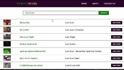 Music App With React Js And Spotify API