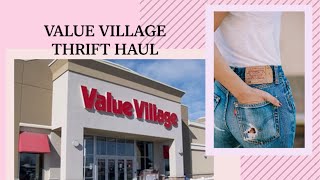 VALUE VILLAGE HAUL UNDER $100! | THRIFT TRY ON | 2019 american apparel, tommy, levis, ralph lauren