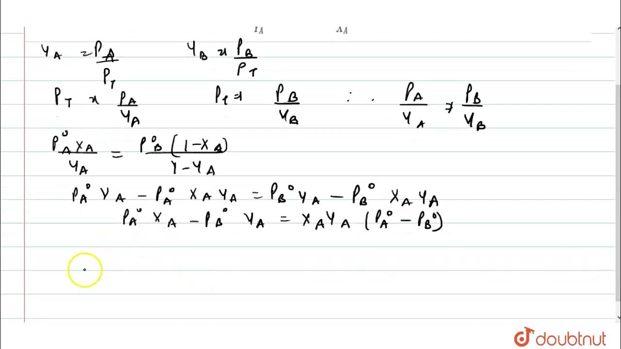 An ideal solution is formed by mixing two volatile liquids A and B. `X