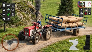 This tractor has tremendous power - Real Tractor Trolley Simulator Game  screenshot 2