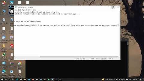 How to create hosted network using cmd on windows 10 Nukes