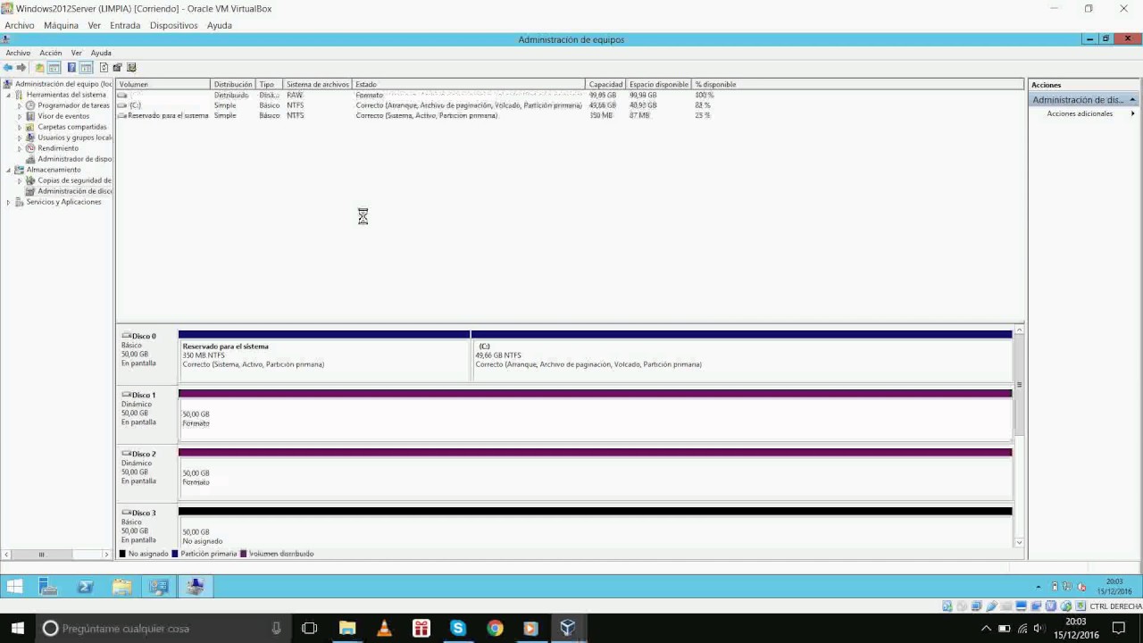 Cómo hacer RAID 0 y RAID 5 en Windows Server 2012 - YouTube