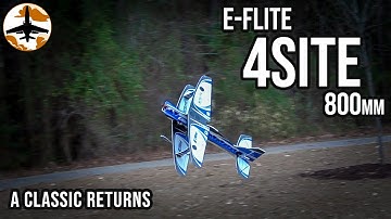 Learn to Fly 3D BETTER With Twice the Wing - E-flite 4Site Review