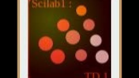 Scilab1: TD1 corrigé