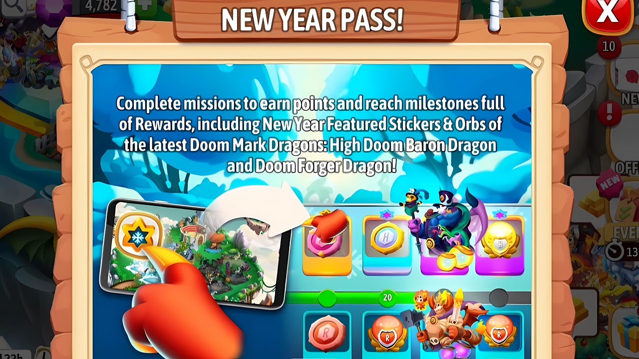 NEW YEAR STICKET ALBUM❗DRAGON CITY