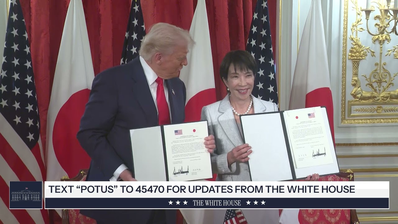 President Trump Participates in a Signing Ceremony with the Prime