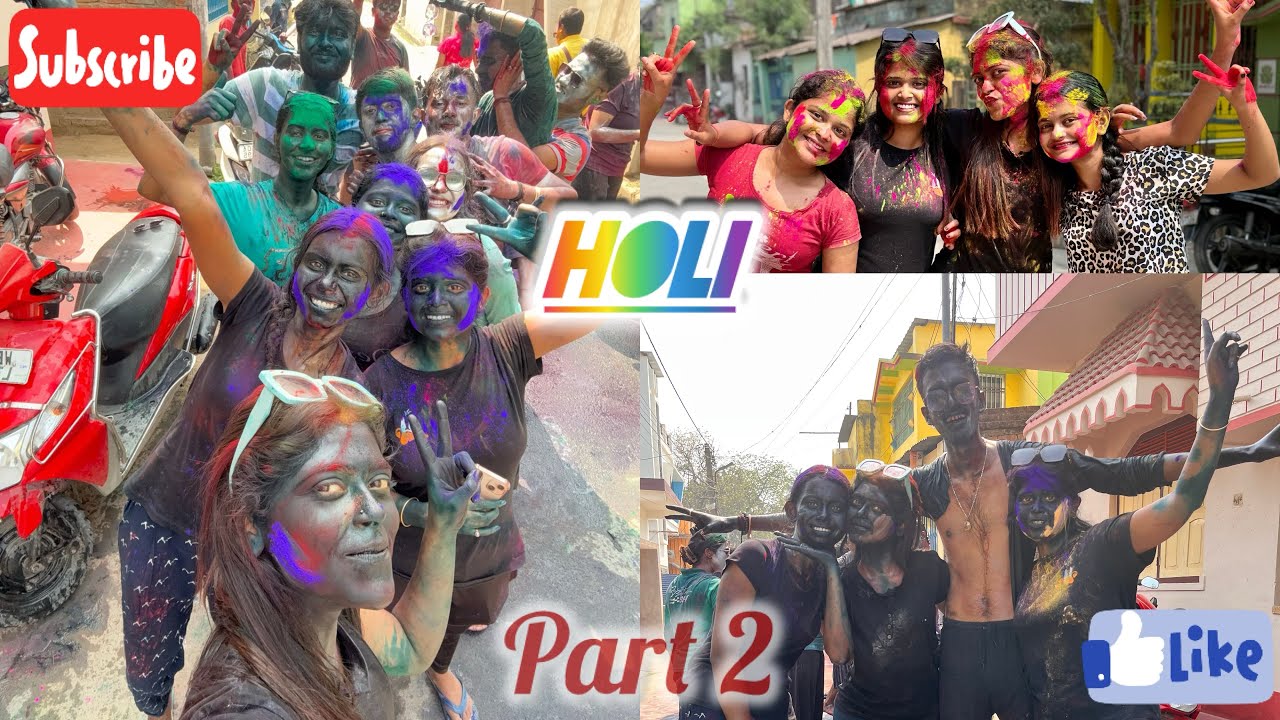 Day 2 was a blast for all of us 🩷… What a play 🤪#ytshorts #holispecial #minivlog