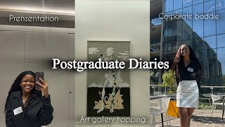 Postgraduate diaries📚| company visits + presentations+ art gallery + class