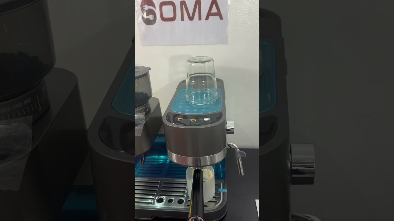 Shaqra Professional Espresso Coffee Machine With Grinder