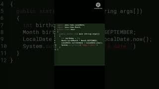 Birthday wishes program in Java #shorts
