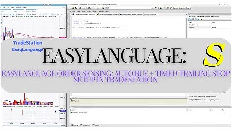 Auto kopen + Trailing Stop in TradeStation | EasyLanguage Order Ticket Strategie Tutorial