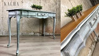 French Provincial Console Table Makeover w Chalk Paint