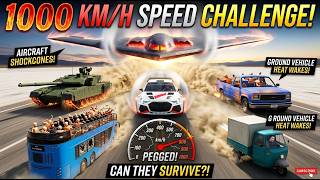 What Happens at 1000kmh? BeamNG Crash Compilation