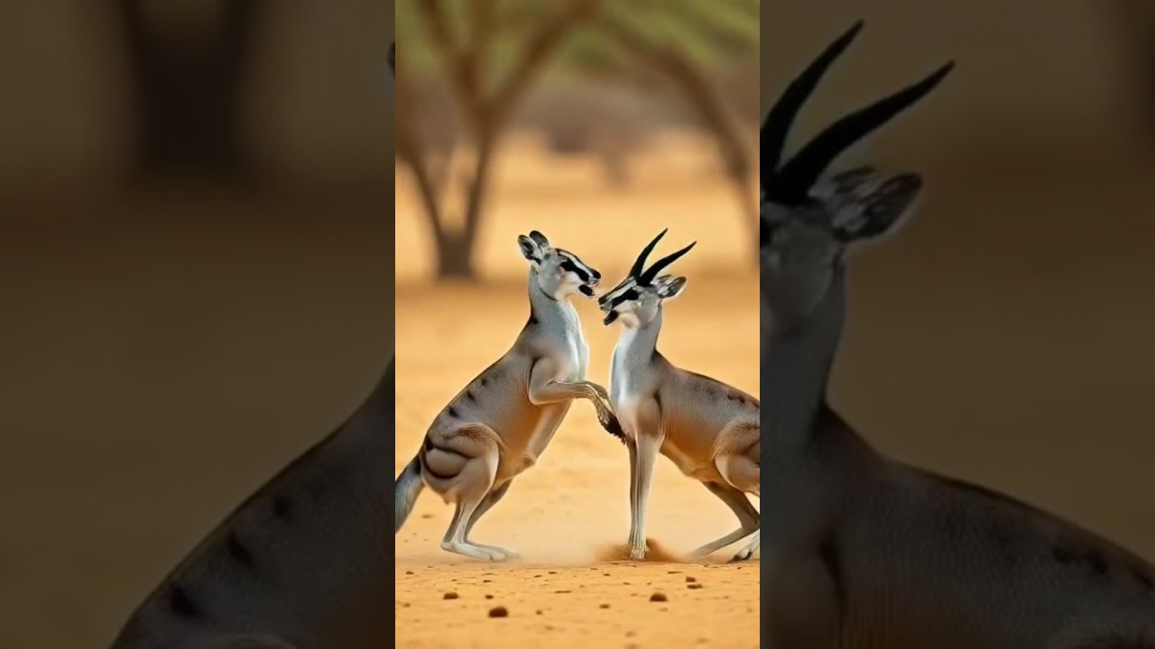 Epic Antelope Battle in the Desert | Wild Animal Fight
