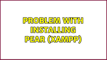 Problem with installing Pear (XAMPP)