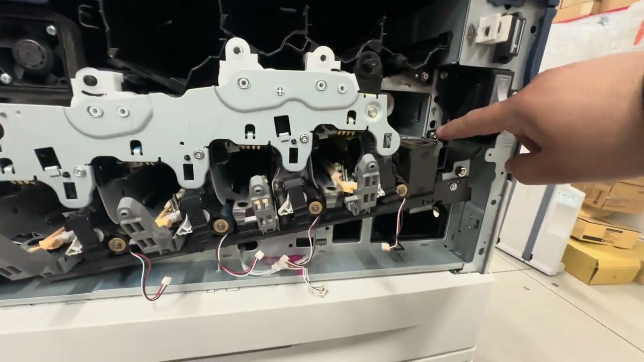 Xerox 78xx C80xx Auger System Removal - YouTube