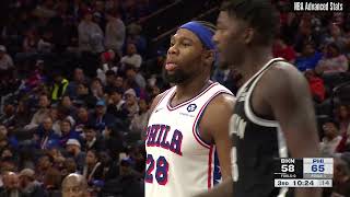 Jared McCain 9 pts 7 reb 2 ast vs Brooklyn Nets | 2024-10-16