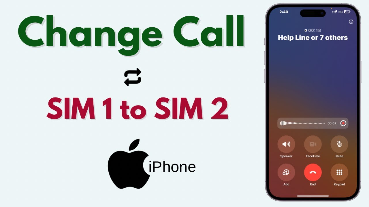 iPhone Me Dusre SIM Se Call Kaise Kare | Call From Another SIM in iPhone