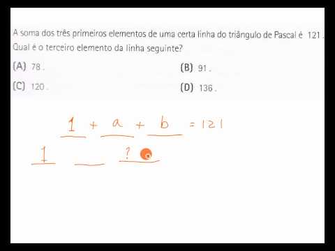 Capa: Triângulo de Pascal — exercício 3
