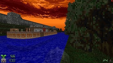Doom 2 - Shrine of the Silver CyberPrimate (Map 4: Riverquest Safariventure) UV-Max