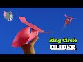 How to Make Ring Circle Paper Glider | Best flying paper Gliding Plane