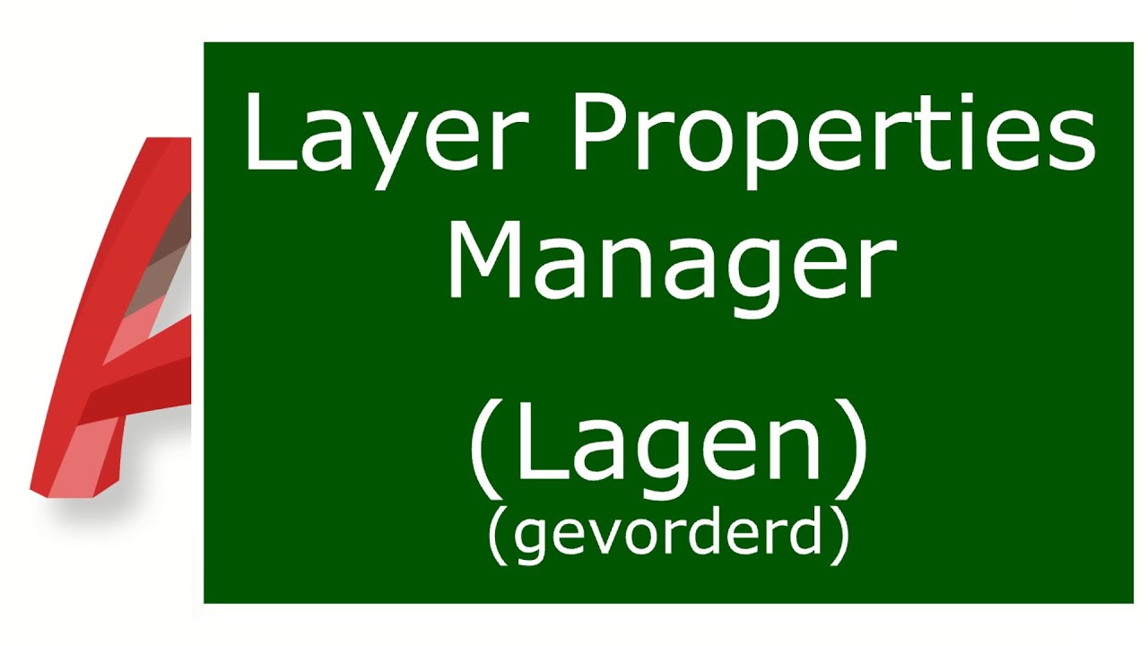 AutoCAD Labo 4 (05) Layer Properties Manager (gevorderd) - YouTube