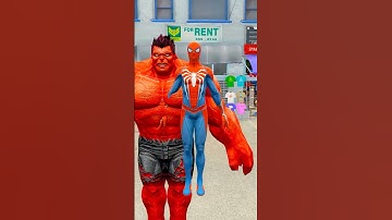Red Hulk & Spider-Man RESCUE Venom, Hulk & Venompool from Abomination Gang in GTA 5! 💪🕸️🔥#short