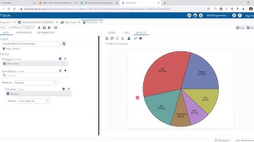 SAS Studio Bar Chart & Pie Chart