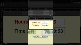 Excel Countdown Timer Tutorial! ⏰
