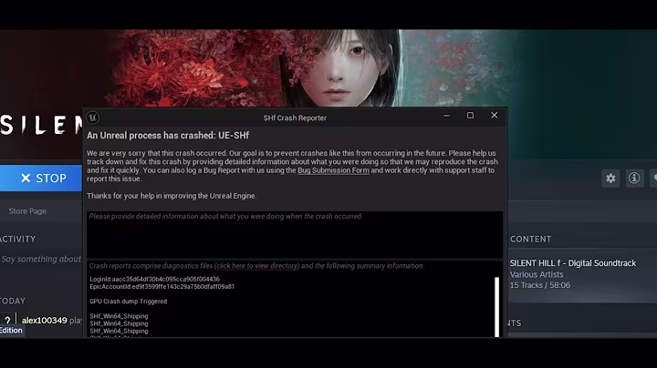Fix SILENT HILL f Error An Unreal Process Has Crashed UE-SHf GPU Crash Dump Triggered