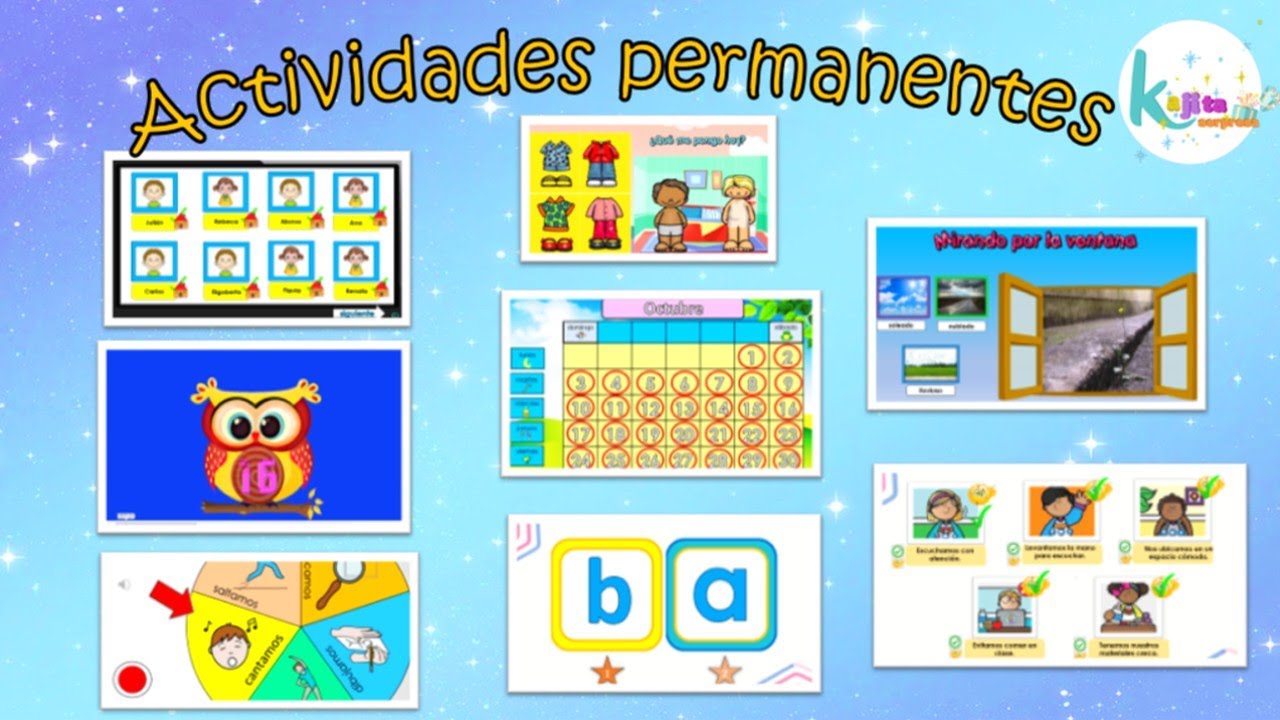 ACTIVIDADES PERMANENTES - clases interactivas virtuales - YouTube