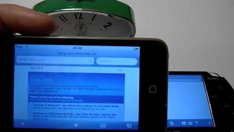 PSP vs Apple iPod Touch