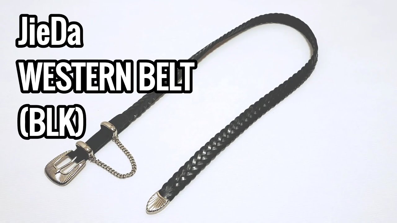 jieda】21SS新作商品紹介「JieDa WESTERN BELT (BLK)」ジエダ