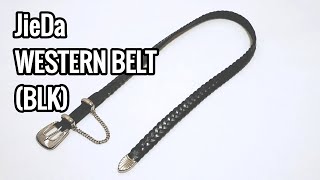 jieda】21SS新作商品紹介「JieDa WESTERN BELT (BLK)」ジエダ