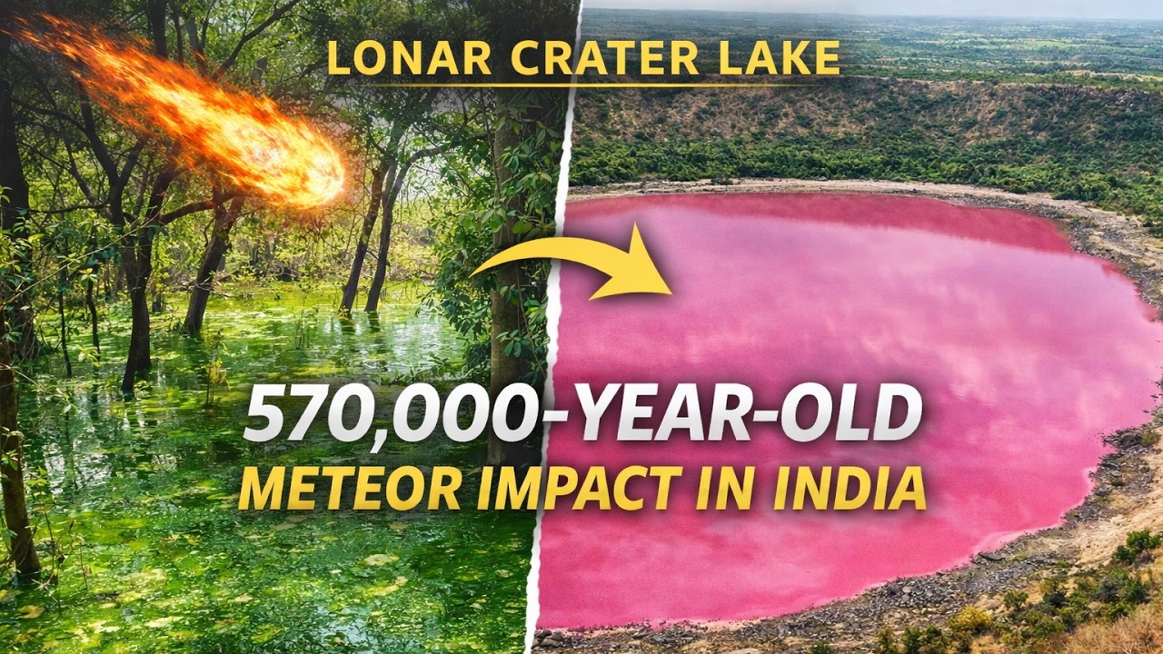 Lonar Crater Lake | 570000-Year-Old Meteor Impact in India - YouTube