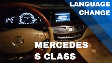 How to change language in the on-board computer in Mercedes s CLASS W211, W219 CLS