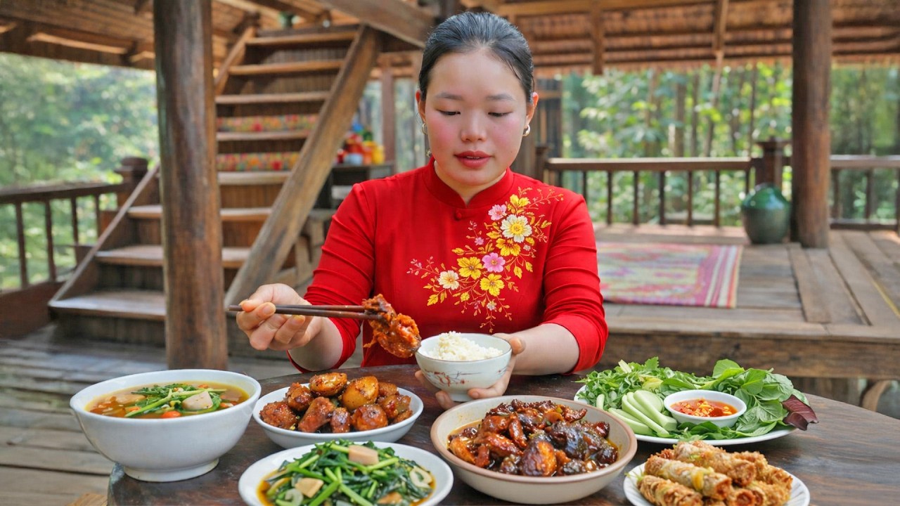 After a Tiring Day of Work – Cooking a Simple Traditional Meal to Enjoy | Trieu Mai Huong