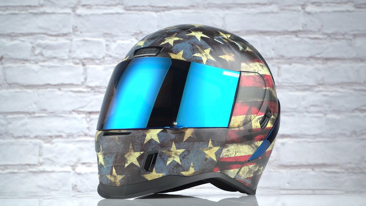 Icon Airform Old Glory Helmet Cycle Gear