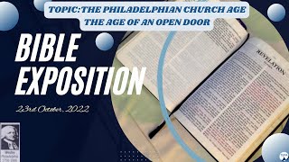 23-10-2022 BIBLE EXPOSITION: THIRD EXODUS PENTECOSTAL ASSEMBLIES | NAIROBI