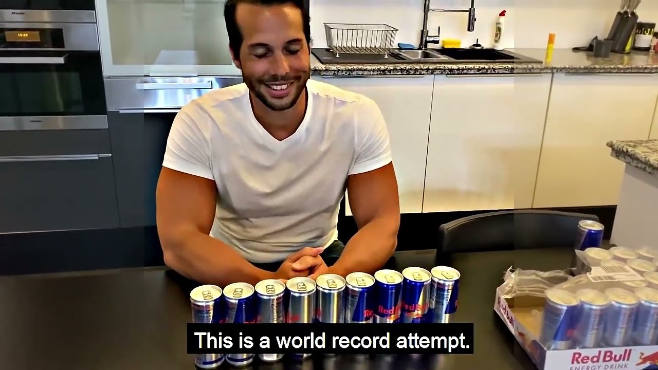 How Much RedBull Can Tristan Tate Drink in 3 Minutes?