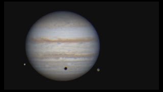 Jupiter Double​ Eclipse​s and 3 Moons