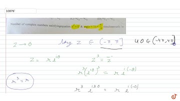 Number of complex numbers satisfying equation `z^3 = bar z & arg(z+1) = pi/4` simultaneously i...