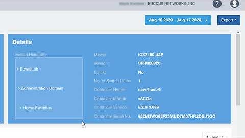 RUCKUS Analytics - Switch Details Report