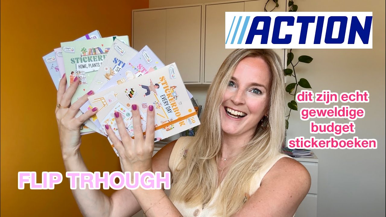 TIP 🤩🩷 geweldige Action stickerboeken 🎨 van Craft Sensations 📖 flip through