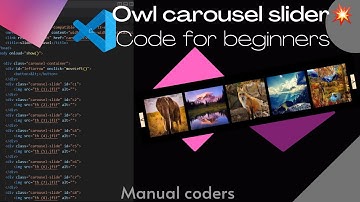 how to make Owl carousel slider using | HTML, CSS, JAVASCRIPT in 2022 with vs code editor