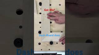 Dash-Board setups make 45 degrees cuts easy and clean. woodworking workbenches diy tracksaw